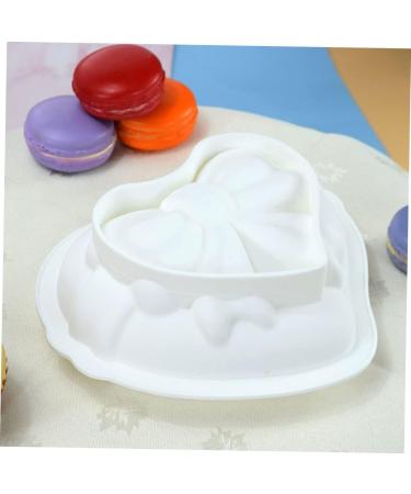 MAGICLULU 2pcs Love Mold Heart Molds Silicone Mold Mini Cake Mold Ice Cube Molds Butter Molds Breakable Heart Mold Baking Pans Silicone Candy Mold White Mousse Flower Model Silica Gel 3D - Buy Online on SooperMarket.com