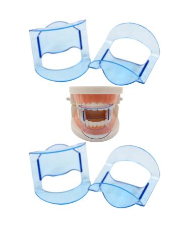 Baokuan 5pcs Dental Mouth Retractor Tube Expander Mouth Opener For Front Teeth As Oral Care Of Doctor Clinic Blue