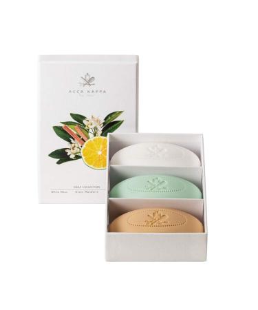 Acca Kappa Soap Collection Gift Set of White Moss 150 g Green Mandarin 150 g Sandalwood 150 g
