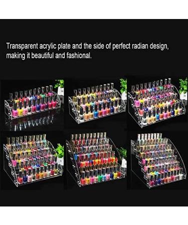 Buy Acrylic Nail Polish Display Stand - 6 Types 7 Layers Makeup Organizer for Perfect Storage | International Shipping Available - Buy Online on SooperMarket.com