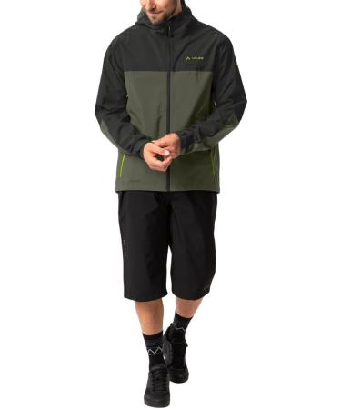VAUDE Men's Moab Rain Jacket S - Lightweight Khaki Waterproof Jacket for Men | International Shipping Available - Buy Online on SooperMarket.com