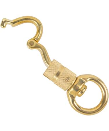 AOWESM Solid Brass Panic Snap 1-1/8 Inch X 4-1/4 Inch Quick Release with Round Swivel and Twist Body (1 Piece) - Buy Online on SooperMarket.com