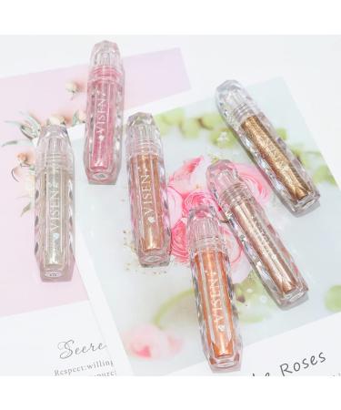 Shimmering Liquid Glitter Eyeshadow | Long-Lasting Sparkling Eye Makeup | Highlighter | 8 Colors Available (#03 Misty Sands) - Buy Online on SooperMarket.com