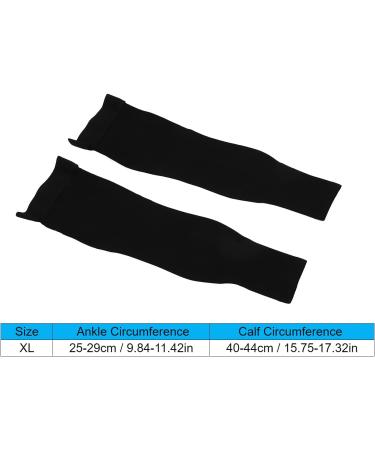 Calf Compression Stockings for Men - 23-32 mmHg Full Leg Sleeves for Varicose Veins Treatment (XL) - Footless High Compression - Buy Online on SooperMarket.com