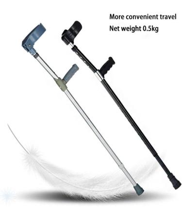 Double-Adjustable Folding Crutches Forearm Elbow Underarm with Open Cuff Walking Stick Lightweight Aluminum Crutch Holder Walking Aid Crutch Height Adjustable Forearm Support (2 Pieces) Journey - Buy Online on SooperMarket.com