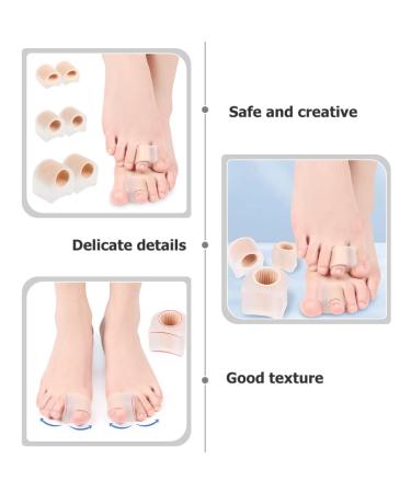 Gatuida Silicone Toe Separator + Bunion Corrector 2 Pairs - Thumb Splint Included | Overlapping Toe Relief | 3.6x3.5cm - Buy Online on SooperMarket.com
