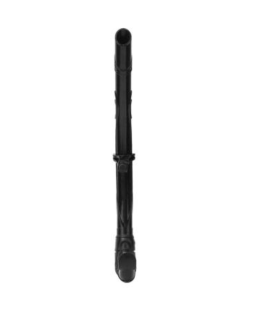 Wet Breathing Tube Comfortable Flexible Professional Portable Diving Breathing Tube for Free Diver for Adults Children(Black)