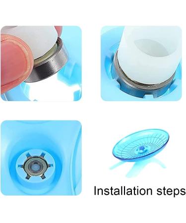 Silent Hamster Wheel Hamster Flying Saucer Plastic Running Wheel Playing Toy Hamster Running Sports Wheel for Gerbils Squirrels Guinea Pig Syrian Small Animals Pets - Buy Online on SooperMarket.com