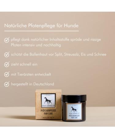 Paws for Dogs - Natural Skin Care & Protection | Lila Loves IT | 60 ml - Soothes & Strengthens Paws - Buy Online on SooperMarket.com