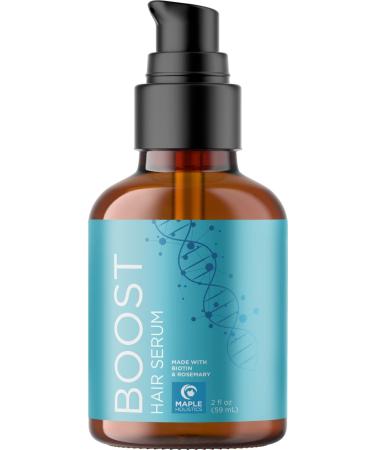 Advanced Biotin Hair Growth Serum - Hair Thickening Serum with Peppermint Black Castor Oil and Rosemary Oil for Hair Growth - Hair Serum for Hair Growth with Volumizing Scalp Oil Hair Growth Complex