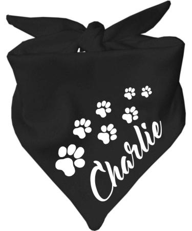 Dog triangular scarf (color: black) (size 2 (68 cm)) name of the dog 68 x 20 black