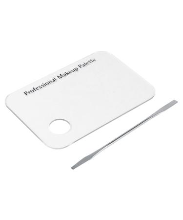 Buy Acrylic Palette & Stainless Spatula Set - Perfect for Makeup Artists & Manicurists | Nail Art Mixing Tool - Buy Online on SooperMarket.com