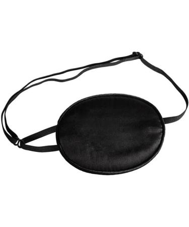 1PC Black Unisex Adult Adjustable Soft Eye Patch Silk Single Eye Mask Amblyopia Corrected Visual Recovery Eye Patches Full Cover for Lazy Eye Astigmatism Training Eye Care - Buy Online on SooperMarket.com