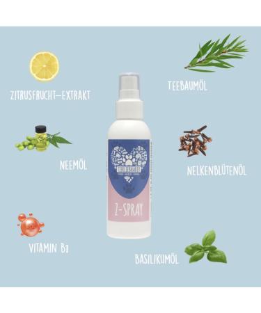 Animal Lovers-Z Natural Spray for Dogs | 100% Natural Citrus & Tea Tree Oil | Skin & Fur Care | Strengthens Skin Defense (150 ml) - Buy Online on SooperMarket.com