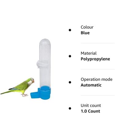 Bird Food Water Dispenser Bird Water Bottle Parrot Automatic Water Feeder Water Drinker Food Feeder Waterer Clip Feeder Cage Accessories for Parrot Budgie Lovebirds Cockatiel Parakeet Cockatoo - Buy Online on SooperMarket.com