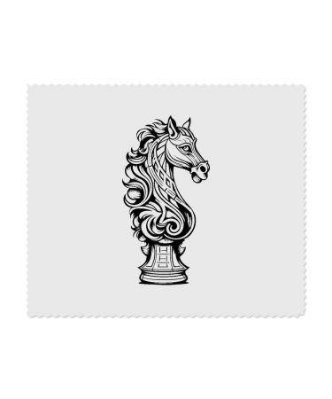x "Knight Chess Piece" microfiber lens/glasses cleaning cloths (LC00024028)