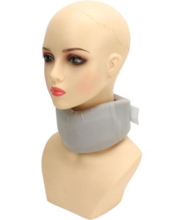 Jauarta Light Gray Neck Support - Size M | Breathable Sponge & Polyamide Fiber | Chin Curve Design for Comfortable Sitting Relief - Buy Online on SooperMarket.com