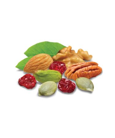Nature's Garden Omega-3 Deluxe Mix Trail Mix Nuts - Heart Healthy & Gluten Free - 24 Individual Servings - Cholesterol & Sodium Free - No Artificial Ingredients - Buy Online on SooperMarket.com