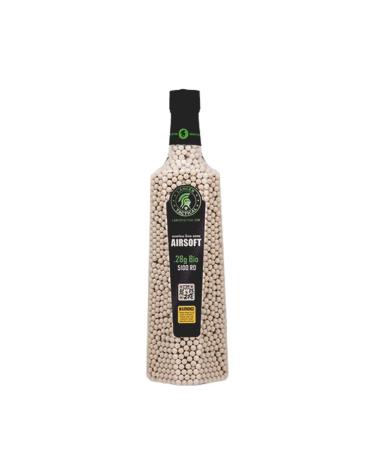 Lancer Tactical Airsoft BB 0.20g - 0.30g Biodegradable/ABS Plastic BBS - Color (White/Green/Dark Earth) (0.28g/Bio 5100Rd, White) 0.28g 5100Rd Bottles Biodegradable