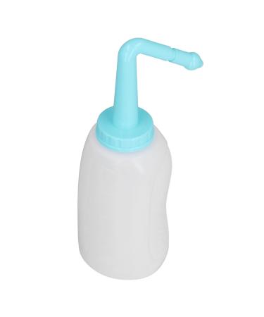 500mL Nasal Rinse Kit with 2 Nozzles Plastic Irrigation Tilt Angle Rhinitis Relief Sinus Rinse Bottle for Adult Children