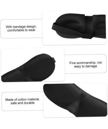 Healifty 5pcs 3D Stereo Goggles Eye Masks - Comfortable Blinder for Sleeping - Soft Cotton Eye Pillow for Block-Out Light - Buy Online on SooperMarket.com