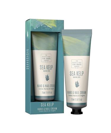 Scottish Fine Soaps - Marine Spa Sea Kelp Moisturising Hand and Nail Cream - With Shea Butter - Sensitive Formula - Vegan Friendly - 75ml