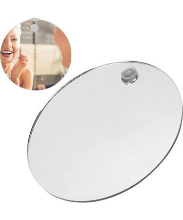 Fogless Round Shower Mirror - Shatterproof & Portable Bathroom Shaving Mirror - Buy Online on SooperMarket.com