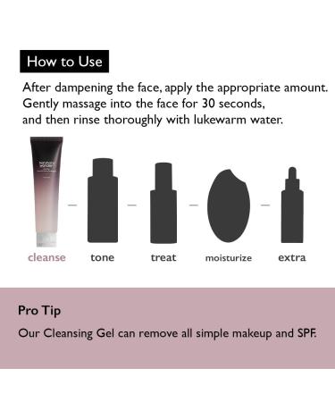 HARUHARU Wonder Black Rice Triple AHA Cleansing Gel - Hydrating Gentle Exfoliating Vegan - 3.38 fl oz - Ideal for Travel - Buy Online on SooperMarket.com