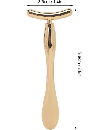 Eye Cream Massage Stick - T-Shaped Zinc Alloy Applicator for Puffiness Reduction - Gold Facial Massager - Buy Online on SooperMarket.com