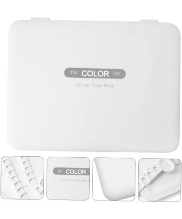 minkissy 1pc Nail Color Book Nail Color Chart Display Nail Color Display Board Salon Nail Color Plate Nail Polish Color Chart Nail Color Display Plate Accessories Manicure Abs White - Buy Online on SooperMarket.com