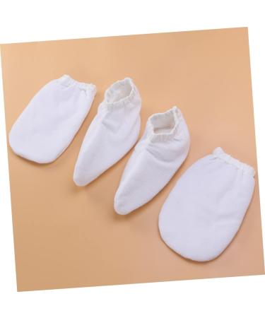 FOMIYES 2 Pairs Spa Gloves Bath Treatment Mitt Insulated Gloves Hand Treatment Mitts Paraffin Wax Gloves Foot Spa Cover Cosmetic Hand Wax White - Buy Online on SooperMarket.com