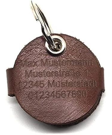 Personalized Copter Farm Dog Brand Collar Bag | Engraved Art & Real Leather | Customizable on Both Sides - Optimal for Stylish Dogs - Buy Online on SooperMarket.com
