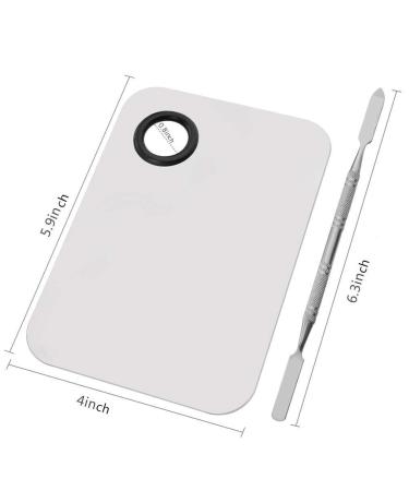Miamay 6x4 Inches Stainless Steel Makeup Palette with Spatula Tool - Buy Online on SooperMarket.com