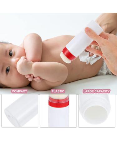 2pcs Portable Baby Talcum Powder Puff Dispenser Bottle - Mini Cosmetic Glitter Jar for Home & Travel - Buy Online on SooperMarket.com
