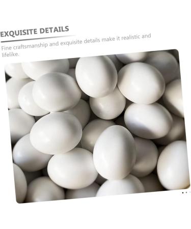 Yardwe 12pcs Fake Eggs Minieggs Household Egg Props Mini Egg Graffiti Plastic Eggs Fake Bird Eggs Parrot 1.6x1.2cm White - Buy Online on SooperMarket.com