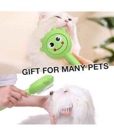 PET FROG Self Cleaning Slicker Brush for Dogs & Cats - Shedding & Grooming Tool, Removes Loose Undercoat, Mats & Tangled Hair - Long & Short Haired Pets - Buy Online on SooperMarket.com