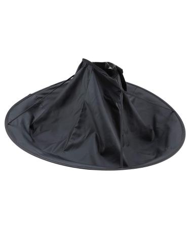 Premium Black Haircut Cape for Adults | Haircase Slope Salon Dress & Umbrella Cloak - International Shipping - Buy Online on SooperMarket.com