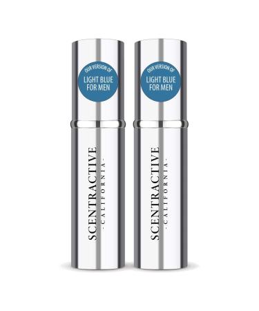 CA Perfume Impression of Dolce & Gab Light Blue For Men Replica Version Fragrance Dupes Concentrated Long Lasting Eau de Parfum Spray Refillable Atomizer Bottle 0.17 Fl Oz/5ml-X2 DOLCE & GAB LIGHT BLUE FOR MEN IMPRESSION 0.34 Fl Oz (Pack of 1)