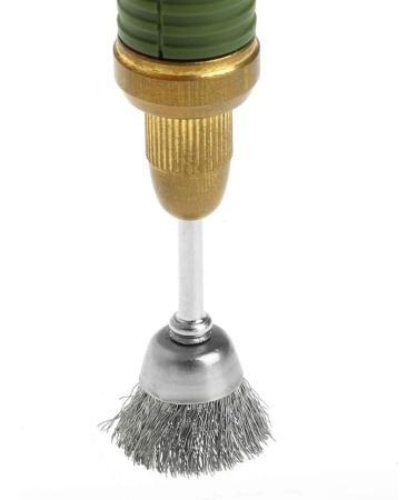 JOYKK 3Pieces Steel Wire Wheel Brush Head Abrasive Deburring Drilling Tools Bowl-shape - Silver - Buy Online on SooperMarket.com