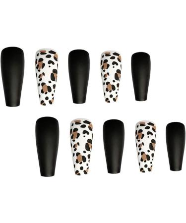 Dajidafu 1 Set French Tip Press on Nails Frosted Manicure Artificial Fingernails Matte Decals Wraps Full Cover Salon DIY - Buy Online on SooperMarket.com