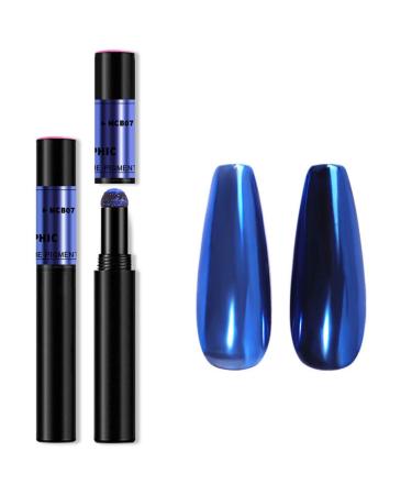 Chrome Nail Powder Pen - Air Cushion Nail Powder Pen With Mirror Effect Glitter Nail Art Pens Eyeshadow Pens MCB-07