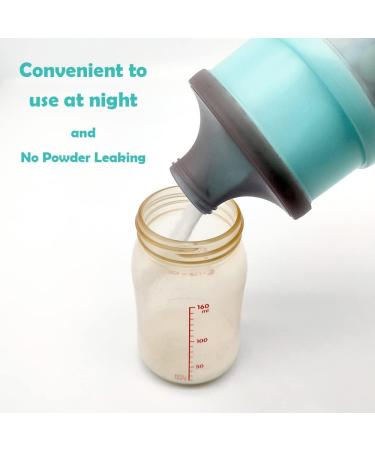 Nordlif Portable Baby Milk Powder Dispenser Pot - BPA Free, Non-Spill, Stackable, 4 Compartments - Buy Online on SooperMarket.com