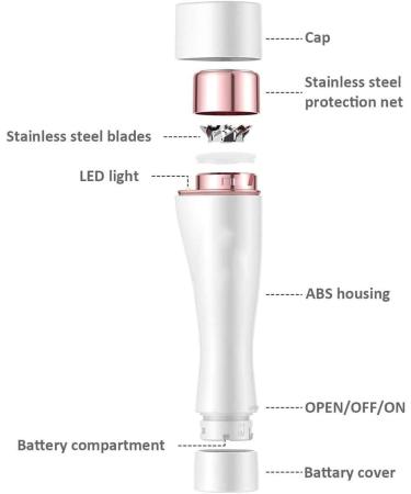 USB Rechargeable Eyebrow Pencil Hair Remover & Trimmer | Travel-Friendly Detachable Cleaning Head - Buy Online on SooperMarket.com