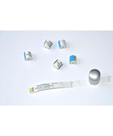 5x Nano Magnetic Silver Geocaching Containers - Waterproof Log Strips | Micro & Neodymium Hiding Place - Buy Online on SooperMarket.com