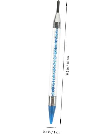 POPETPOP 1 Set flatback colorful rhinestones blue rhinestones nail gems for acrylic nails rhinestones for nails rhinestone picker dotting pen nail rhinestone kit round nail Multifunction 16x1cm Blue - Buy Online on SooperMarket.com
