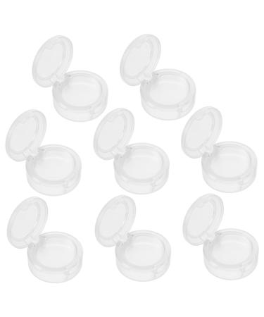 Gogogmee 8pcs Box Empty Eye Shadow Box Creme Eyeshadows Gram Jar To Go Makeup Tools Abs White Travel Cosmetic 4x3.8cm White