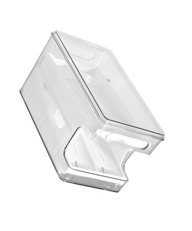 ORFOFE Box Egg Storage Box Eggs Plastic Bins with Tray Egg Tray for Refrigerator Egg Rack Double Layer