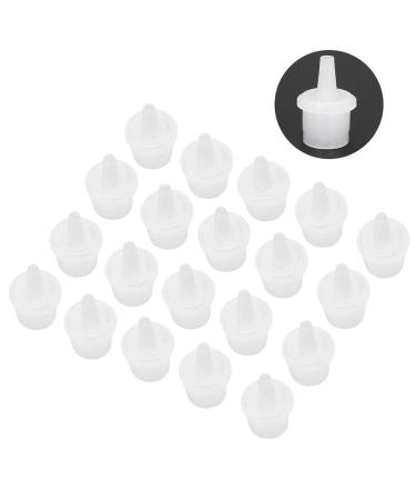 20 Pack Eyelash Adhesive Bottles - Precision Nozzle & Salon-Grade Eyelash Extension Glue Plugs - Buy Online on SooperMarket.com