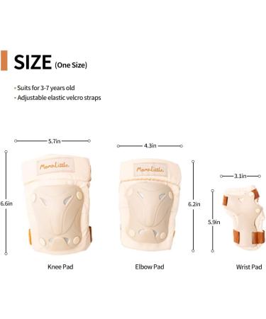 MOMnLittle Kids Protective Gear Set for Bike, Skateboard, Scooter - Knee, Elbow, Wrist Pads for Boys and Girls - Buy Online on SooperMarket.com
