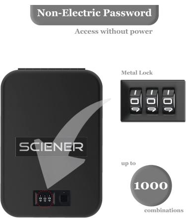 Biometric Gun Safe for Handgun - Quick Access Portable Pistol Safe with Fingerprint & Password Lock - High Strength Steel - Ideal for Car, Home, Travel, Nightstand - Buy Online on SooperMarket.com